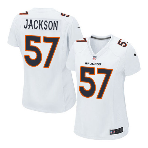 Women's Game Tom Jackson Nike Jersey White - #57 Event NFL Denver Broncos